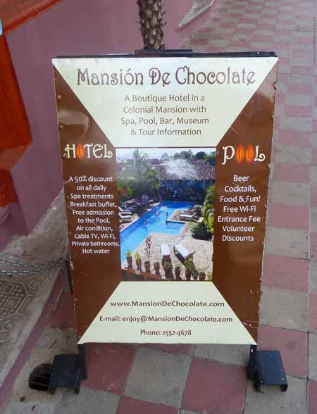 Schokoladencafé in Granada Nicaragua