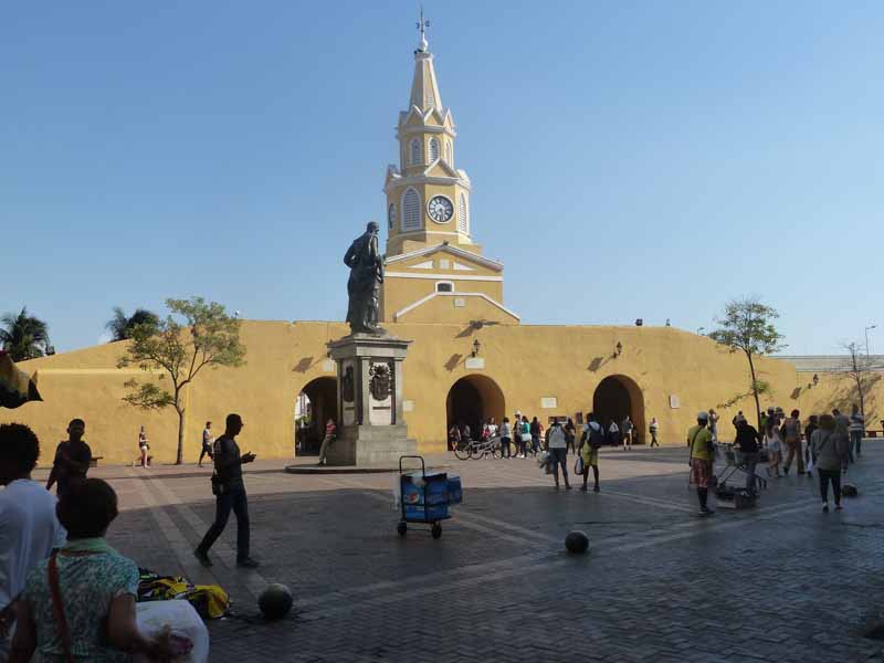 Puerta del Reloj Cartagena kolumbien