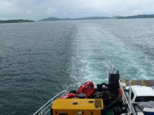 Rückreise von Bocas del Toro zum Festland Backpacking mittelamerika