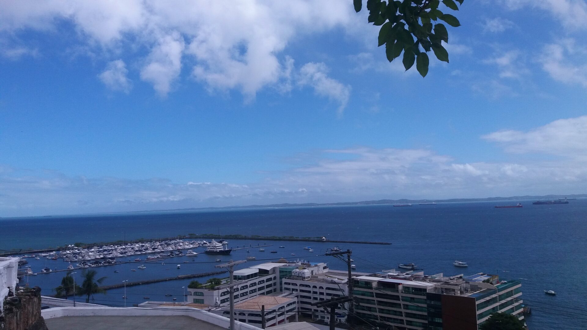 Blick auf den Hafen von Salvador de Bahia